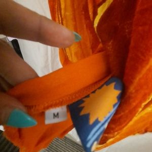 Mini Soleil dress, SZ M, Orange, Burgundy Yellow.